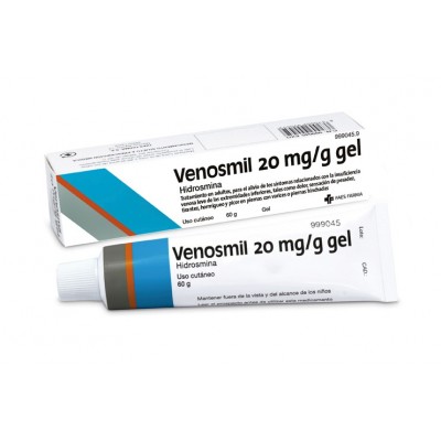 Comprar VENOSMIL 20 MG/G GEL CUTANEO 1 TUBO 60 G al mejor precio en NuestraFarma, tu farmacia online