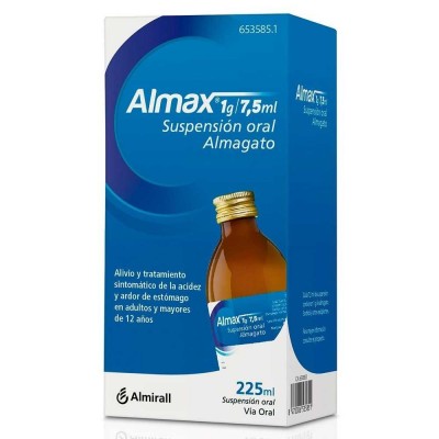 Comprar ALMAX 1 G/7,5 ML SUSPENSION ORAL 1 FRASCO 225 ML al mejor precio en NuestraFarma, tu farmacia online