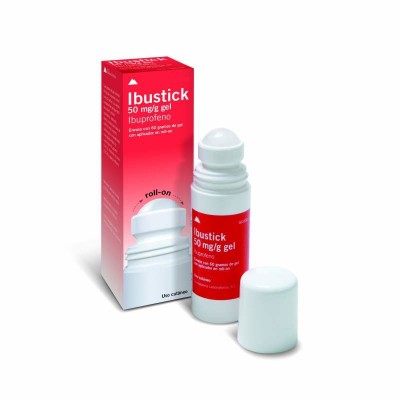 Comprar IBUSTICK 50 MG/G GEL CUTANEO 1 TUBO 30 G (CON ROLL-ON) al mejor precio en NuestraFarma, tu farmacia online
