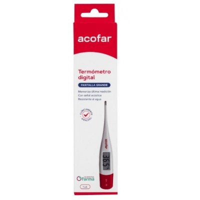 Comprar ACOFAR TERMOMETRO DIGITAL PANTALLA GRANDE al mejor precio en NuestraFarma, tu farmacia online