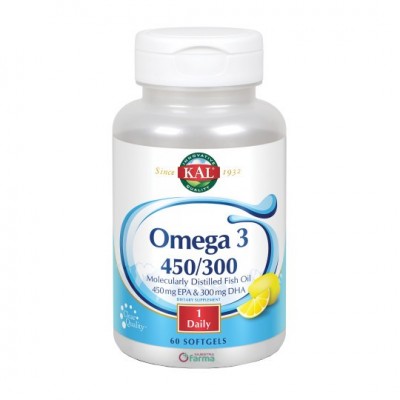 Comprar KAL OMEGA 3 450/300 60 PERLAS al mejor precio en NuestraFarma, tu farmacia online