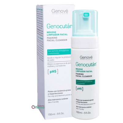Comprar GENOCUTAN MOUSSE LIMPIADOR FACIAL 150 ML al mejor precio en NuestraFarma, tu farmacia online