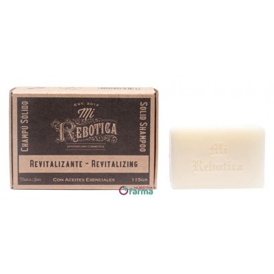 Comprar MI REBOTICA CHAMPU SOLIDO REVITALIZANTE 100 G al mejor precio en NuestraFarma, tu farmacia online