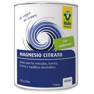 Comprar RAAB VITALFOOD CITRATO DE MAGNESIO 200 G al mejor precio en NuestraFarma, tu farmacia online