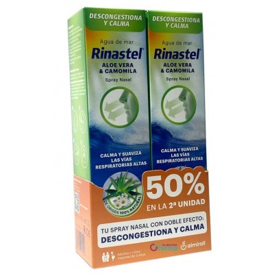 Comprar RINASTEL ALOE VERA & CAMOMILA 2 SPRAYS NASALES 125 ML al mejor precio en NuestraFarma, tu farmacia online