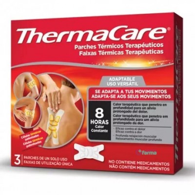 Comprar THERMACARE PARCHES TERMICOS ADAPTABLES 3 PARCHES al mejor precio en NuestraFarma, tu farmacia online