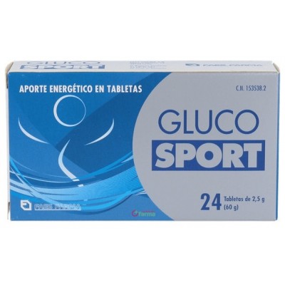 Comprar GLUCOSPORT TABLETAS 2.5 G 24 TABLETAS al mejor precio en NuestraFarma, tu farmacia online