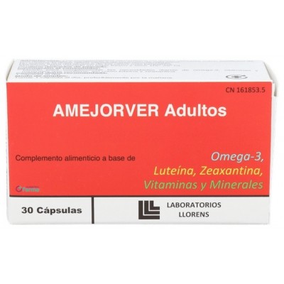 Comprar AMEJORVER ADULTOS 30 CAPSULAS al mejor precio en NuestraFarma, tu farmacia online