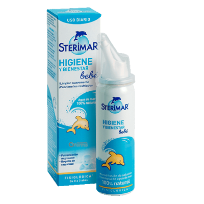 Comprar STERIMAR BEBE HIGIENE Y BIENESTAR AGUA DE MAR 100 ML al mejor precio en NuestraFarma, tu farmacia online