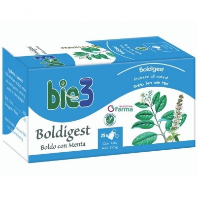 Comprar BIE3 BOLDIGEST BOLDO CON MENTA 25 BOLSAS al mejor precio en NuestraFarma, tu farmacia online
