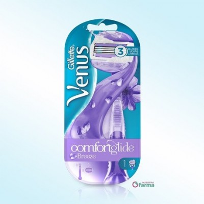 Comprar GILLETTE MAQUINA AFEITAR VENUS FEMENINA CONFORTGLIDE BREEZE 1 UNIDAD al mejor precio en NuestraFarma, tu farmacia online