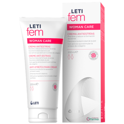 Comprar LETIFEM CREMA ANTIESTRIAS 200 ML al mejor precio en NuestraFarma, tu farmacia online