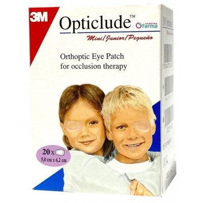 Comprar OPTICLUDE PARCHES OCULARES PEQUEÑO REF 1537/20 5,0 X 6,2 CM 20 UNIDADES al mejor precio en NuestraFarma, tu farmacia online