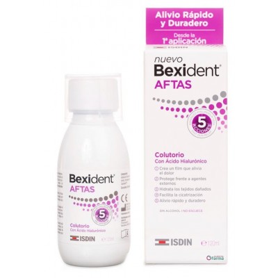 Comprar BEXIDENT AFTAS COLUTORIO 120 ML al mejor precio en NuestraFarma, tu farmacia online