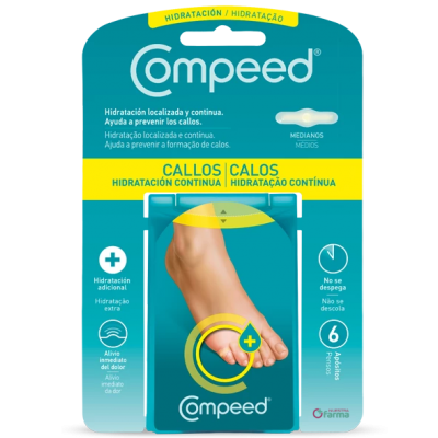 Comprar COMPEED CALLOS HIDRATACION CONTINUA 6 UNIDADES al mejor precio en NuestraFarma, tu farmacia online