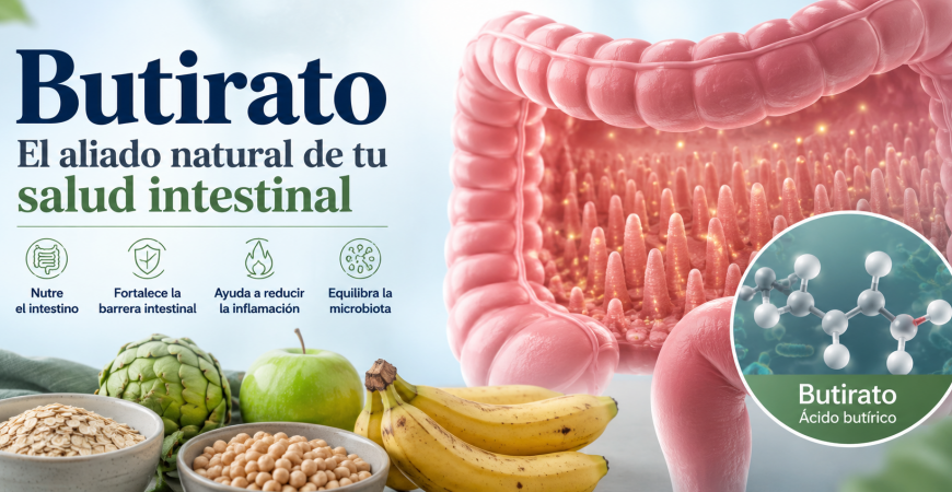 Butirato: beneficios para la salud intestinal, la microbiota y la inflamación